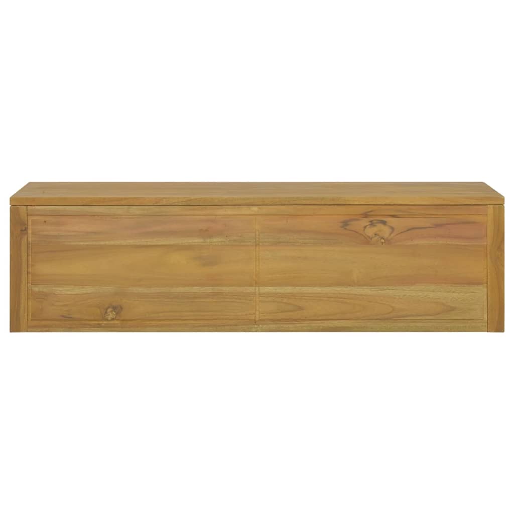 vidaXL Badkamerwandkast 110x45x30 cm massief teakhout - Aashly