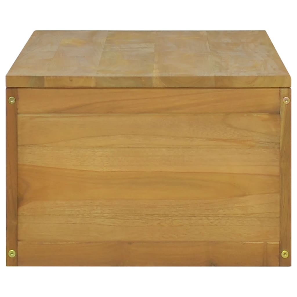 vidaXL Badkamerwandkast 110x45x30 cm massief teakhout - Aashly