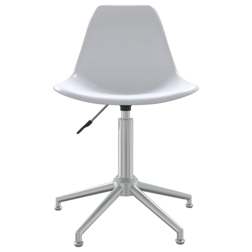 vidaXL Eetkamerstoelen draaibaar 2 st PP wit