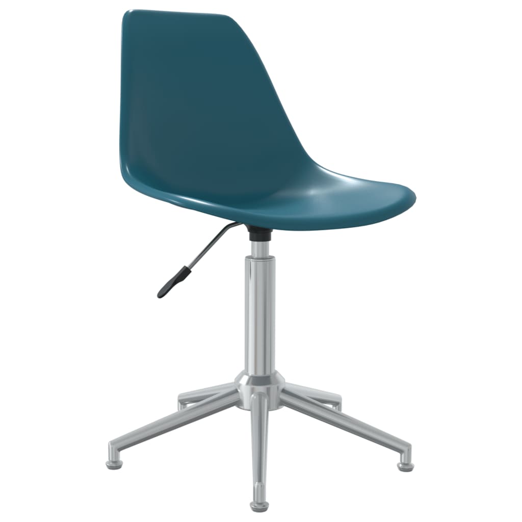 vidaXL Kantoorstoel draaibaar polypropeen turquoise