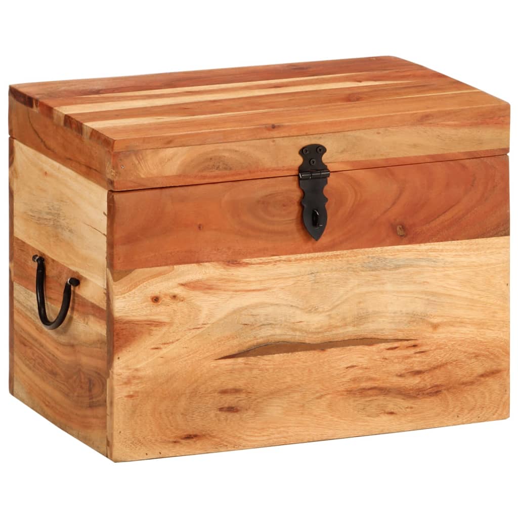 vidaXL Opbergbox 39x28x31 cm massief mangohout - Aashly