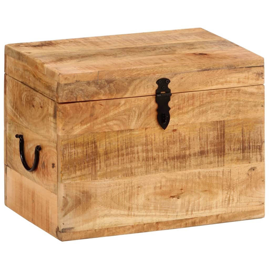 vidaXL Opbergbox 39x28x31 cm massief mangohout - Aashly