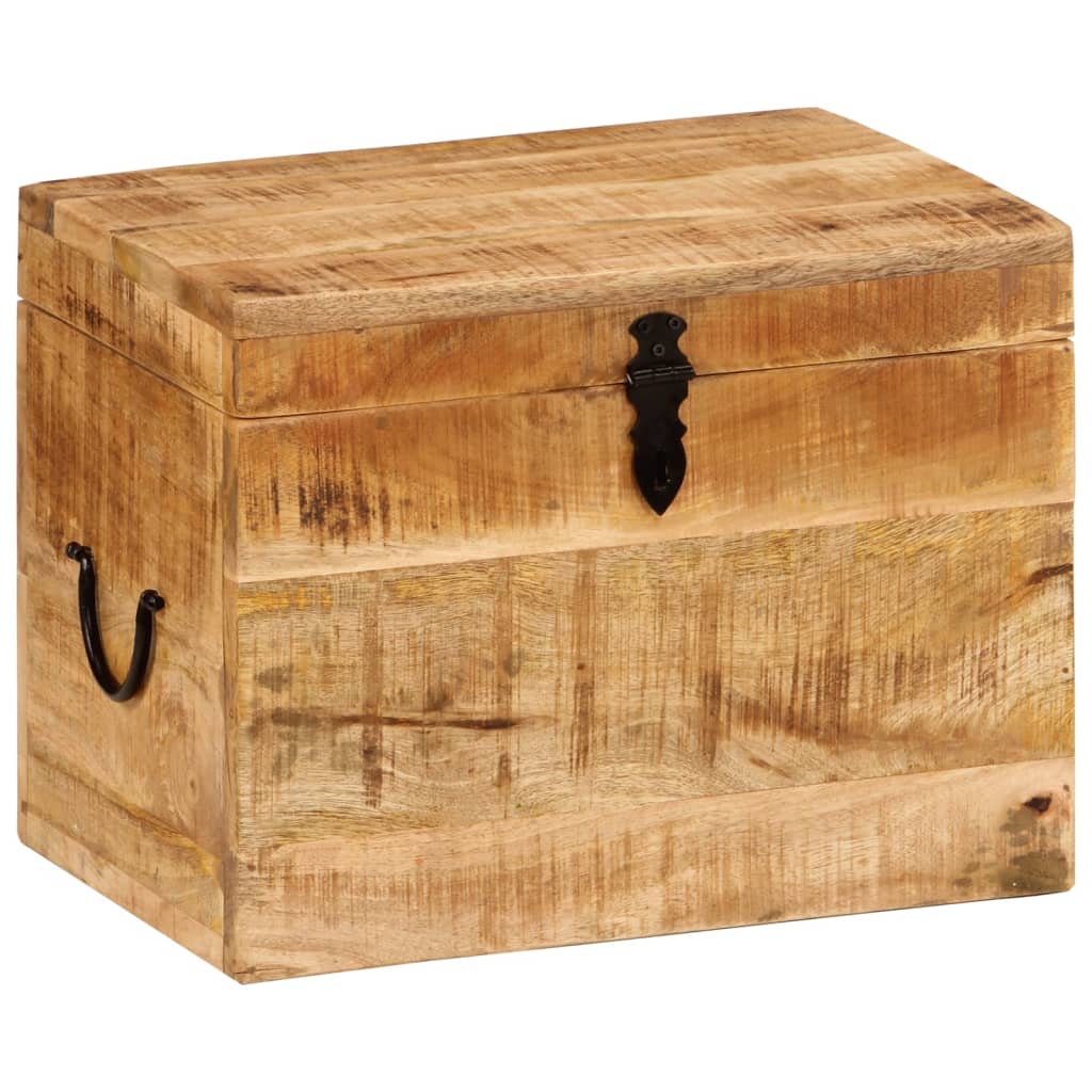 vidaXL Opbergbox 39x28x31 cm massief mangohout - Aashly