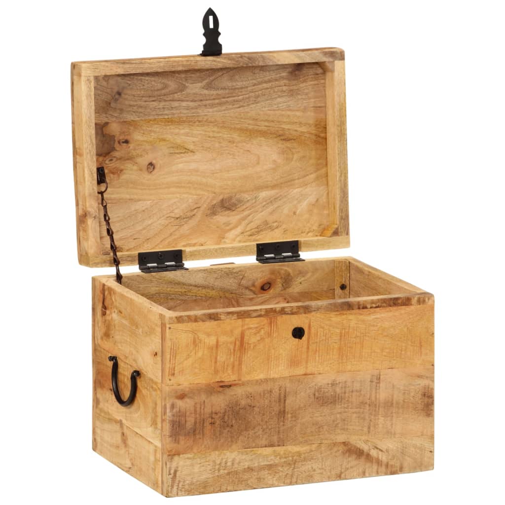 vidaXL Opbergbox 39x28x31 cm massief mangohout - Aashly