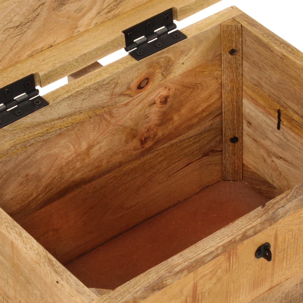 vidaXL Opbergbox 39x28x31 cm massief mangohout - Aashly