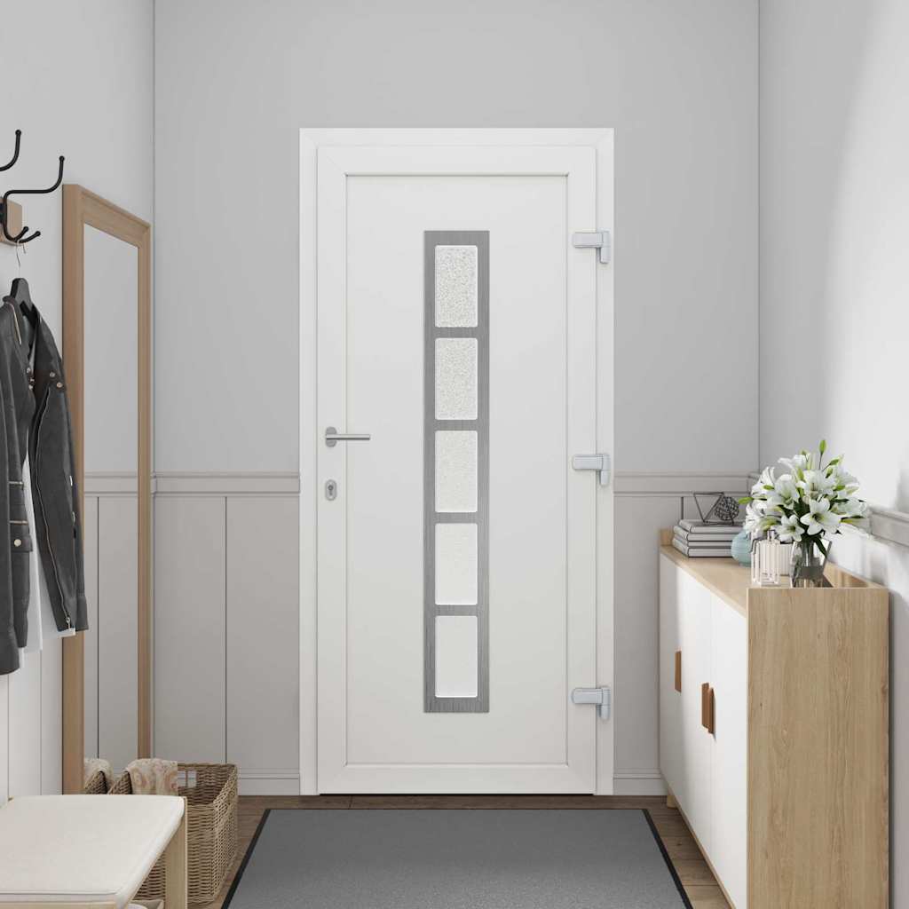 vidaXL Voordeur Wit PVC