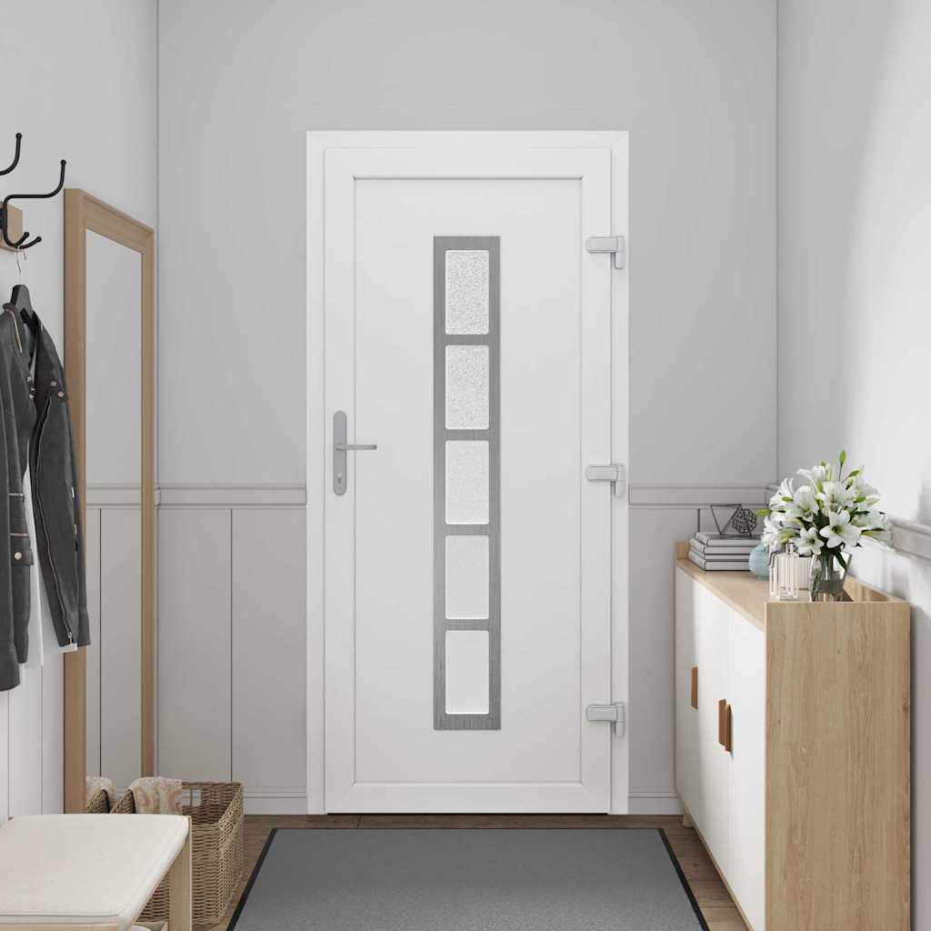 vidaXL Voordeur Wit PVC