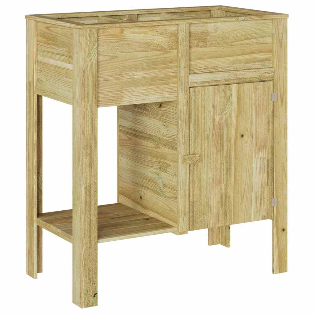 vidaXL Opbergbed voor in de tuin 85 x 46 x 96 cm Behandeld Grenenhout
