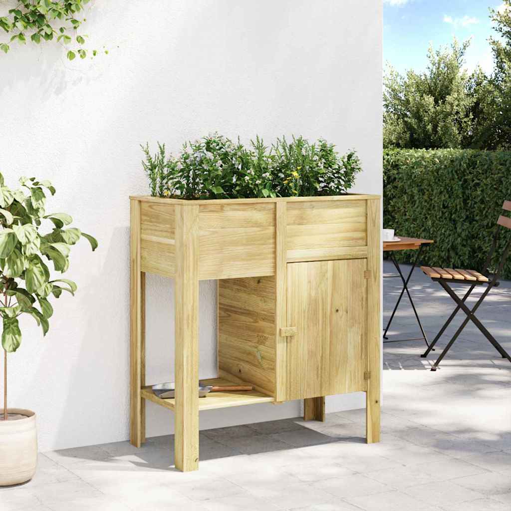 vidaXL Opbergbed voor in de tuin 85 x 46 x 96 cm Behandeld Grenenhout