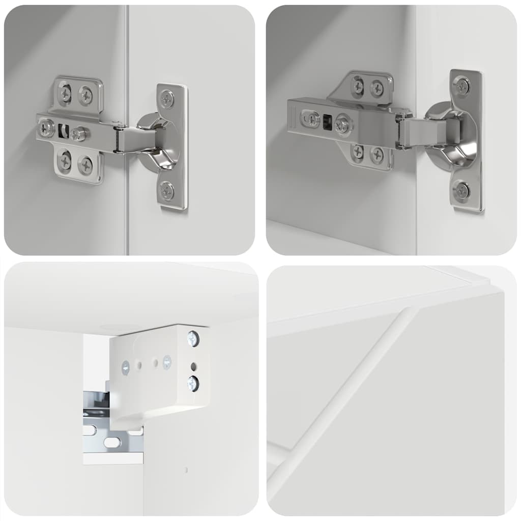 vidaXL Badkamermeubelset 5 pcs Wit 61 x 35 x 64 cm Bewerkt hout