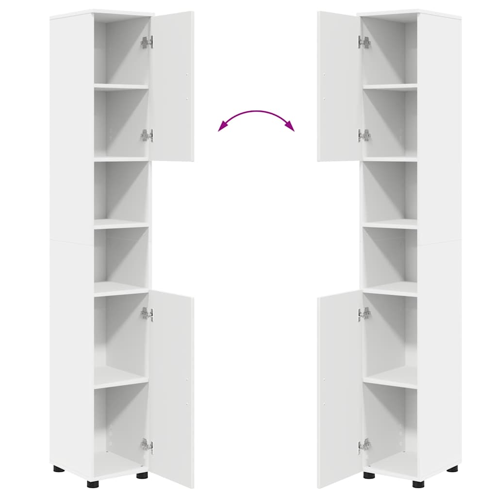 vidaXL Badkamermeubelset 5 pcs Wit 61 x 35 x 64 cm Bewerkt hout