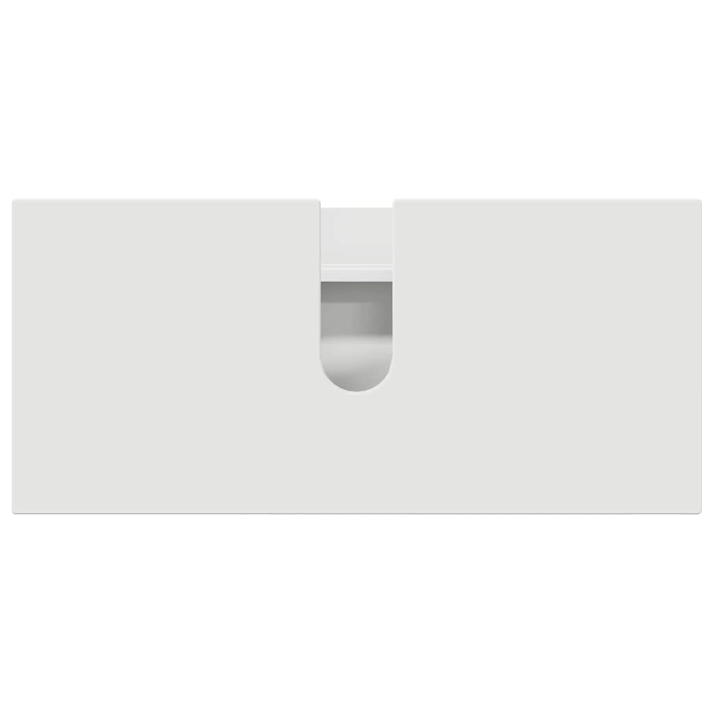 vidaXL Badkamermeubelset 2 pcs Zwart 76,5 x 35 x 64 cm Bewerkt hout
