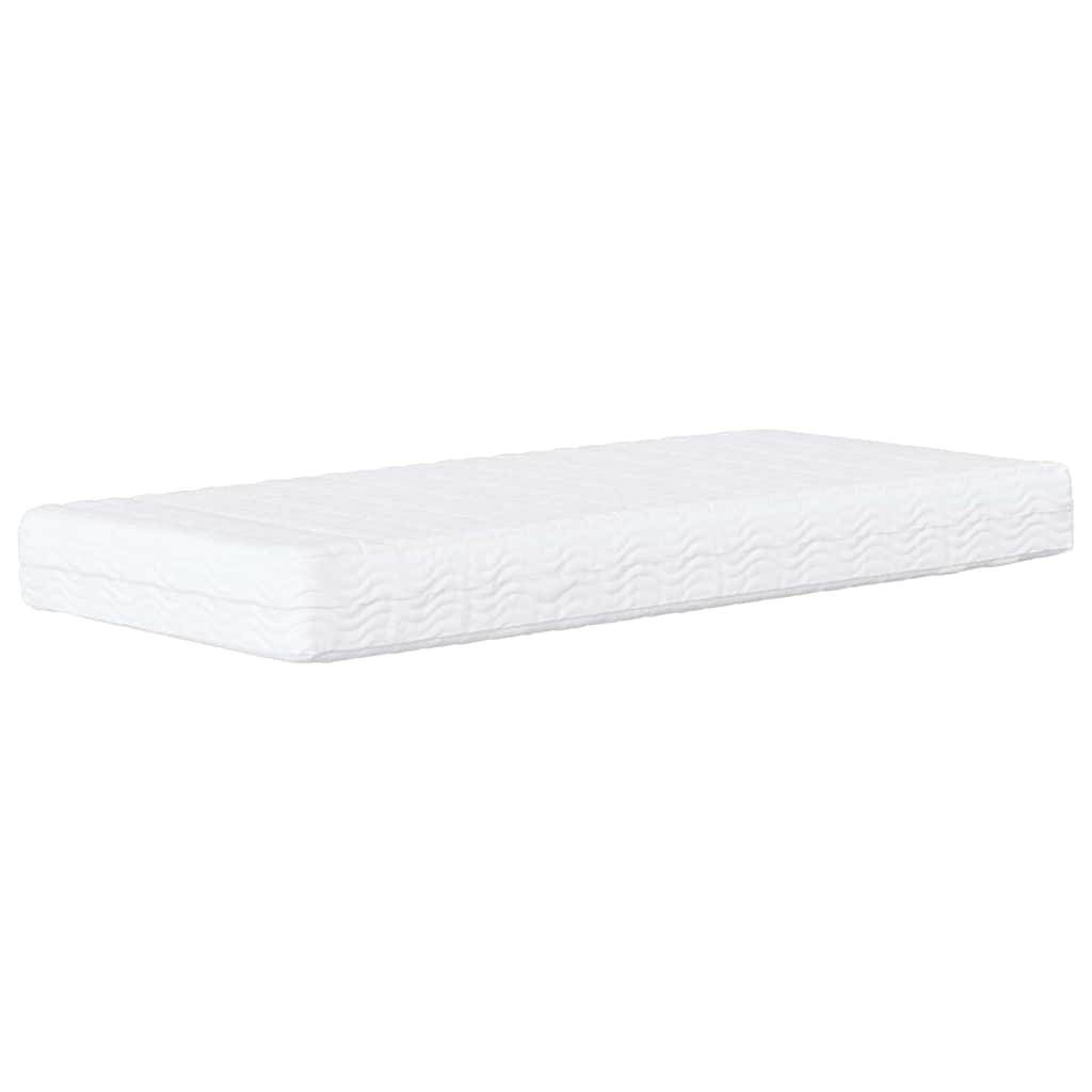 vidaXL Hoekbedframe met Matras met hoofdeinde 2 pcs Blauw Fluweel