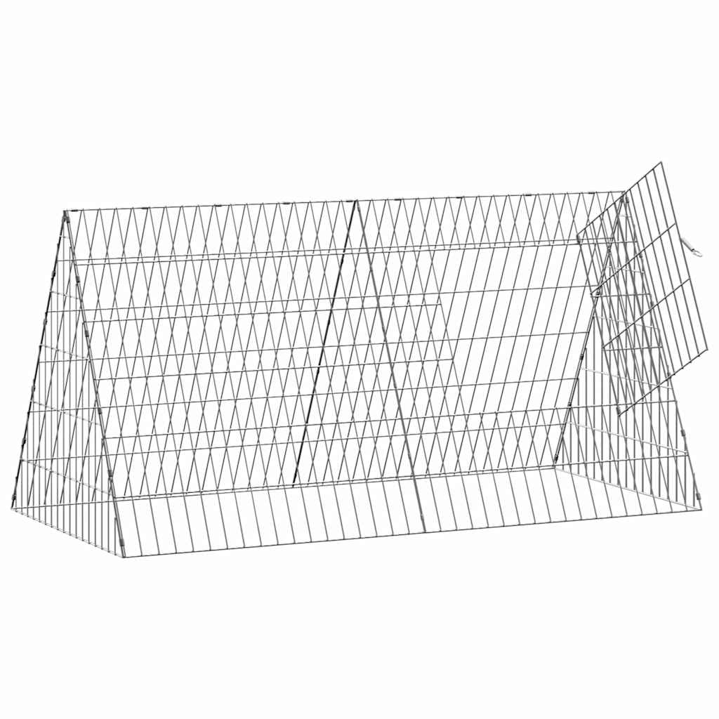vidaXL Kippenhok Zilver 110 x 55 x 55 cm Gegalvaniseerd staal