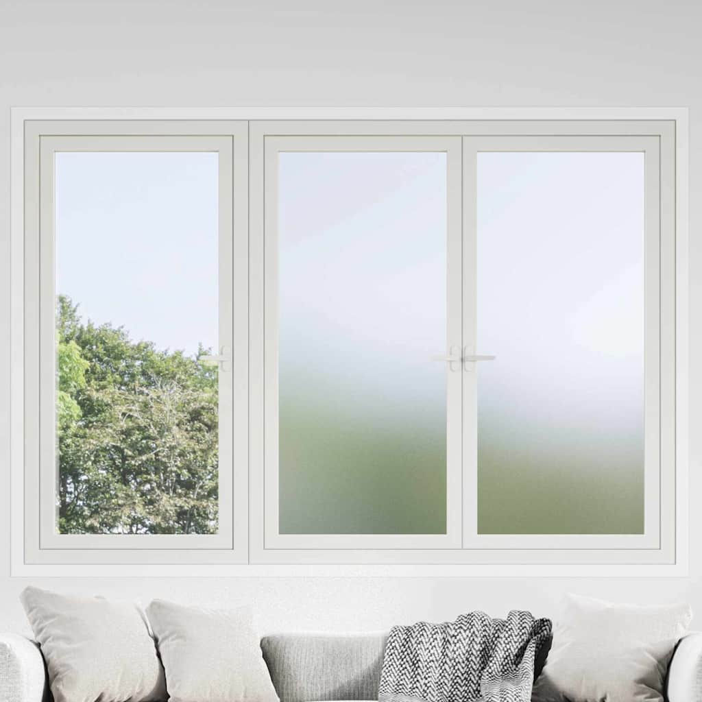 vidaXL Zelfklevende Raamfolie Frosted Grijs 45 x 2000 cm PVC