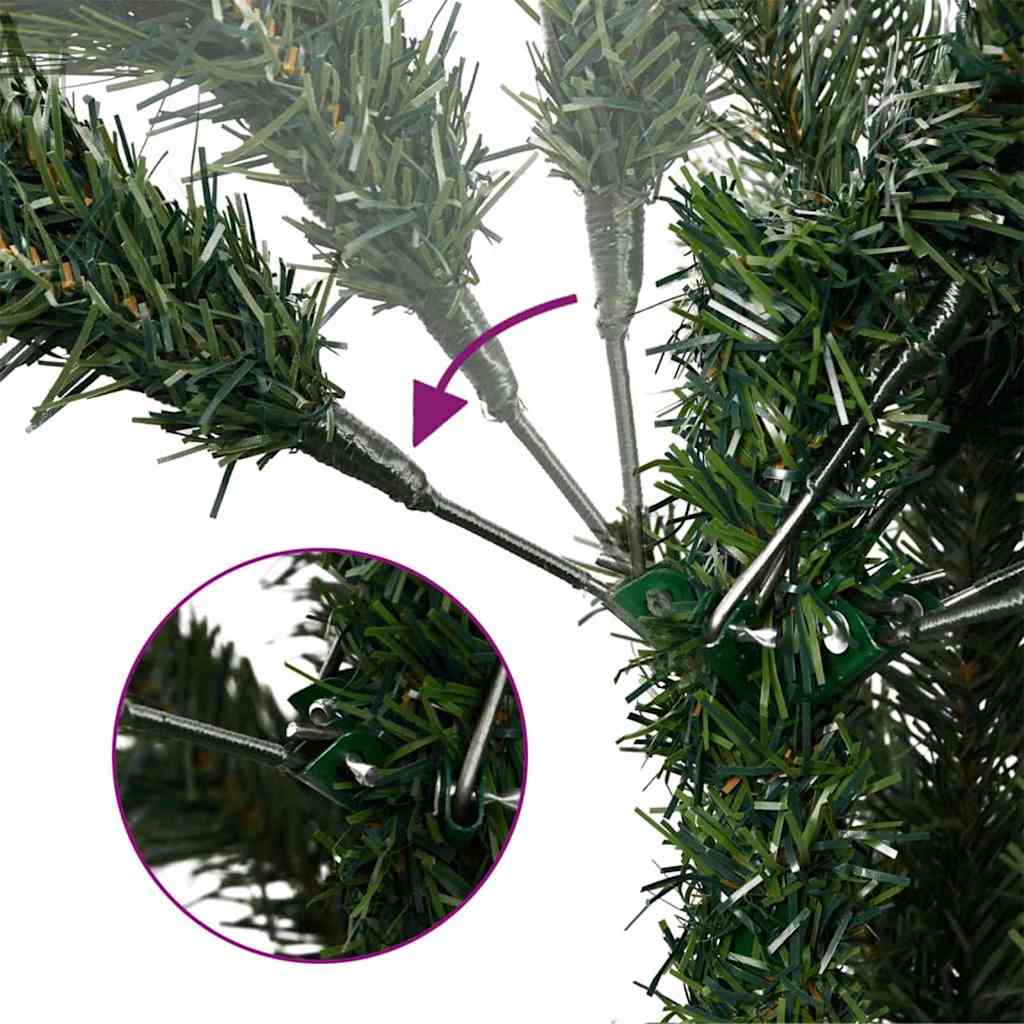 vidaXL Kunstmatige Inklapbare Kerstboom Groen 120 cm PE en PVC