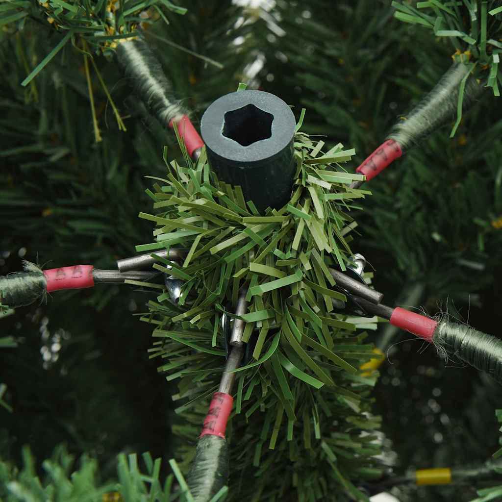 vidaXL Kunstmatige Inklapbare Kerstboom Groen 120 cm PE en PVC