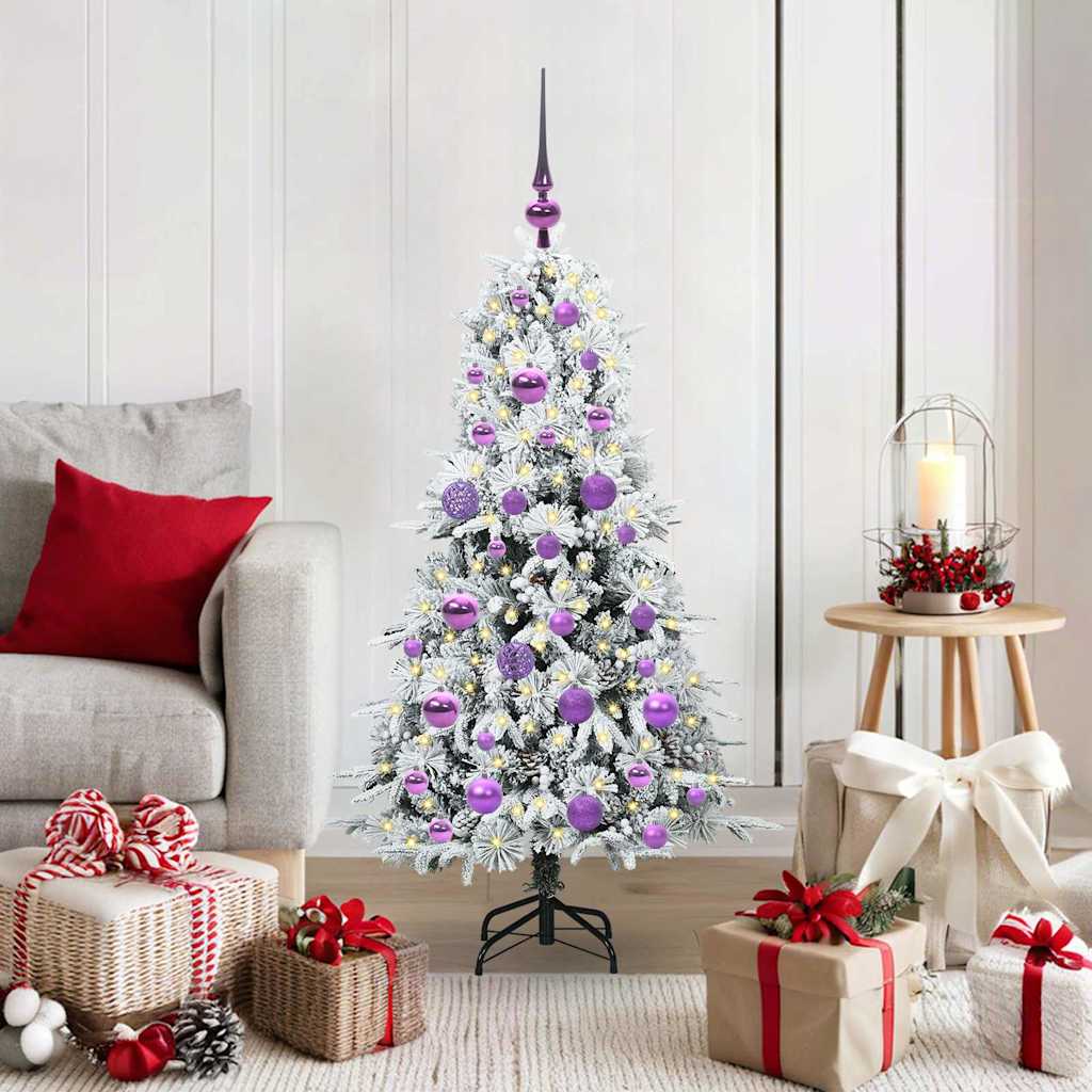vidaXL Kunstmatige Inklapbare Kerstboom Groen 120 cm PE en PVC