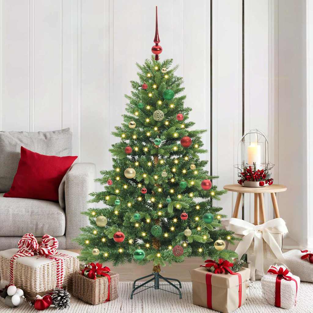 vidaXL Kunstkerstboom met 150 LED met standaard Groen 120 cm PE en PVC