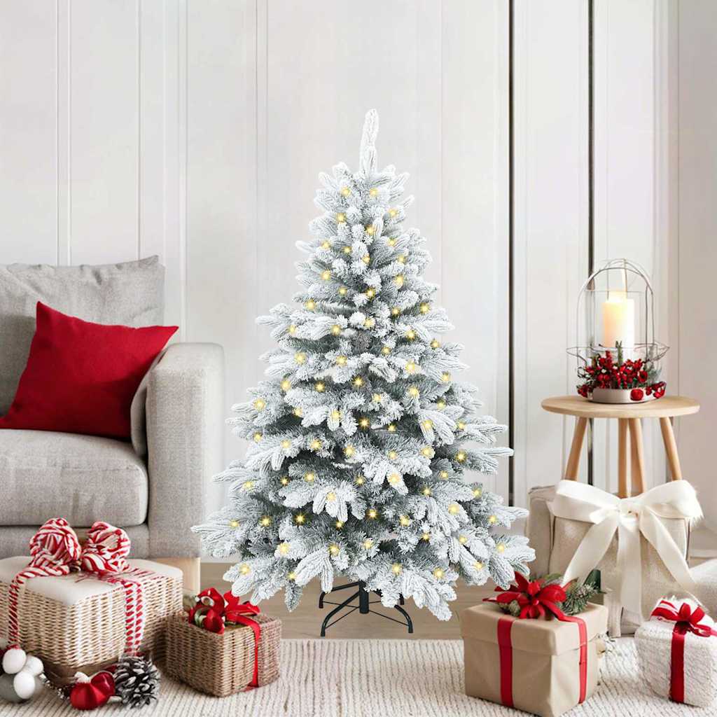 vidaXL Kunstkerstboom met 150 LED met standaard Groen 120 cm PE en PVC