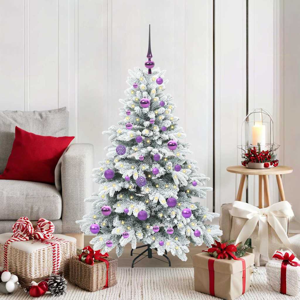 vidaXL Kunstkerstboom met 150 LED met standaard Groen 120 cm PE en PVC