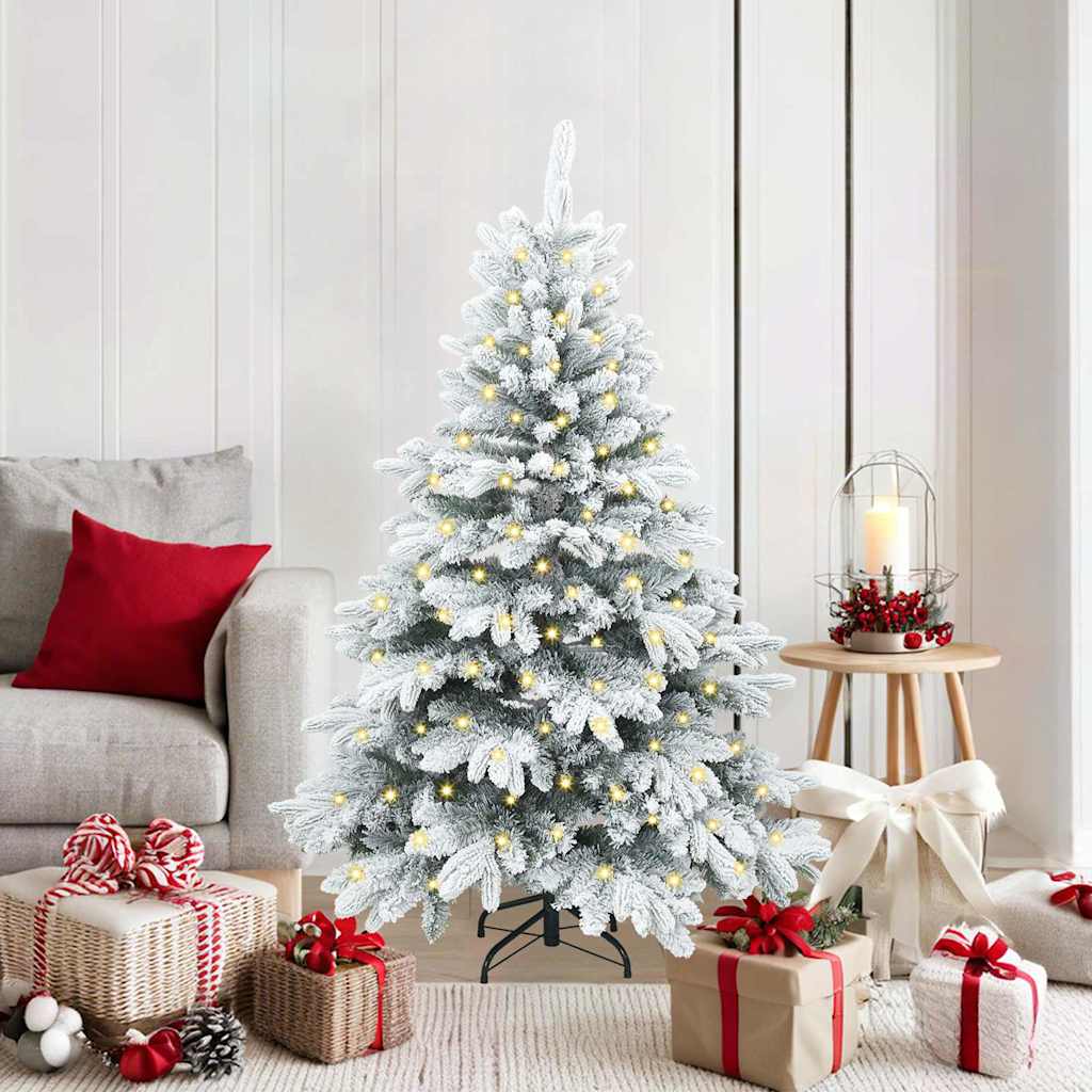 vidaXL Kunstkerstboom met 150 LED met standaard Groen 120 cm PE en PVC