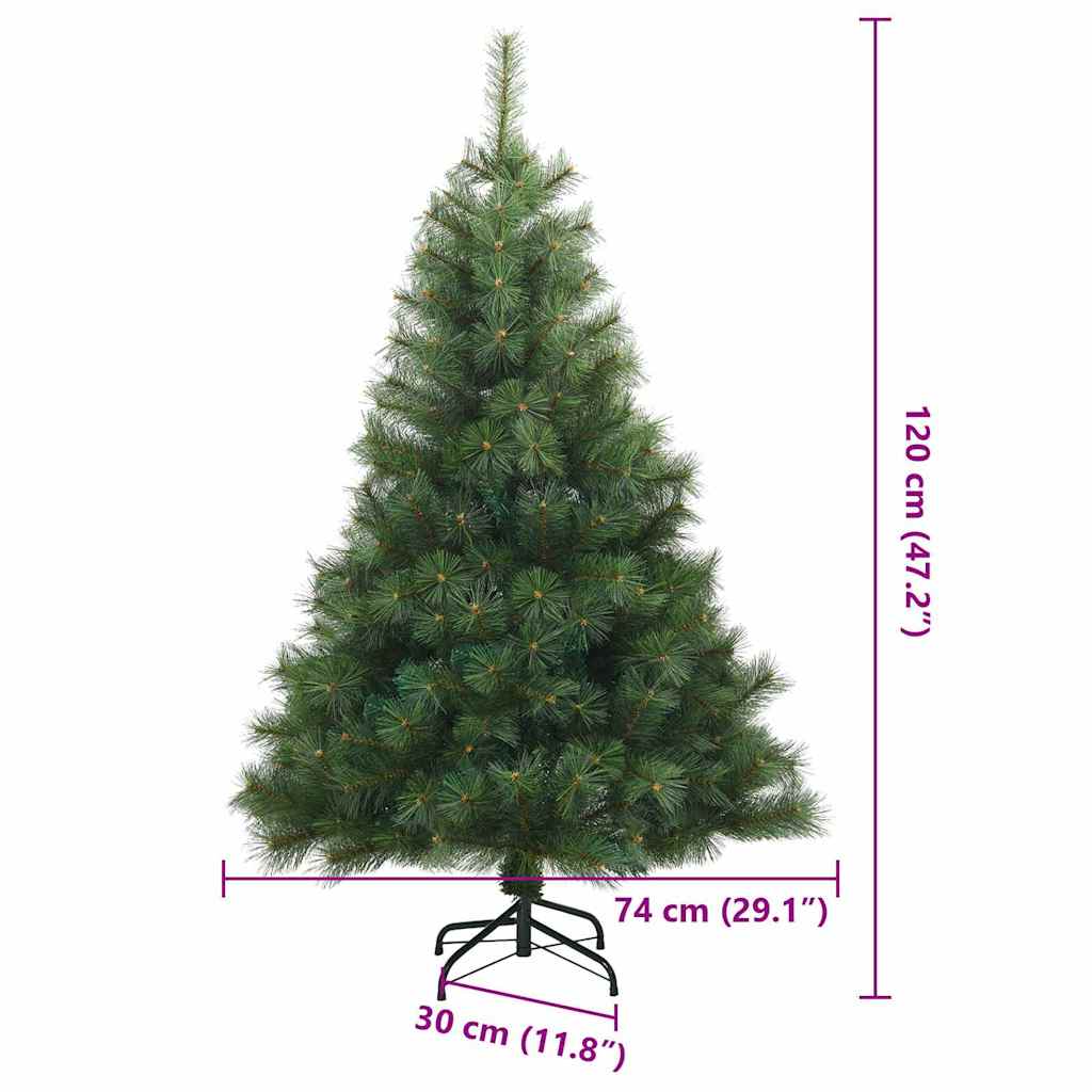 vidaXL Kunstkerstboom met 150 LED met standaard Groen 120 cm PE en PVC