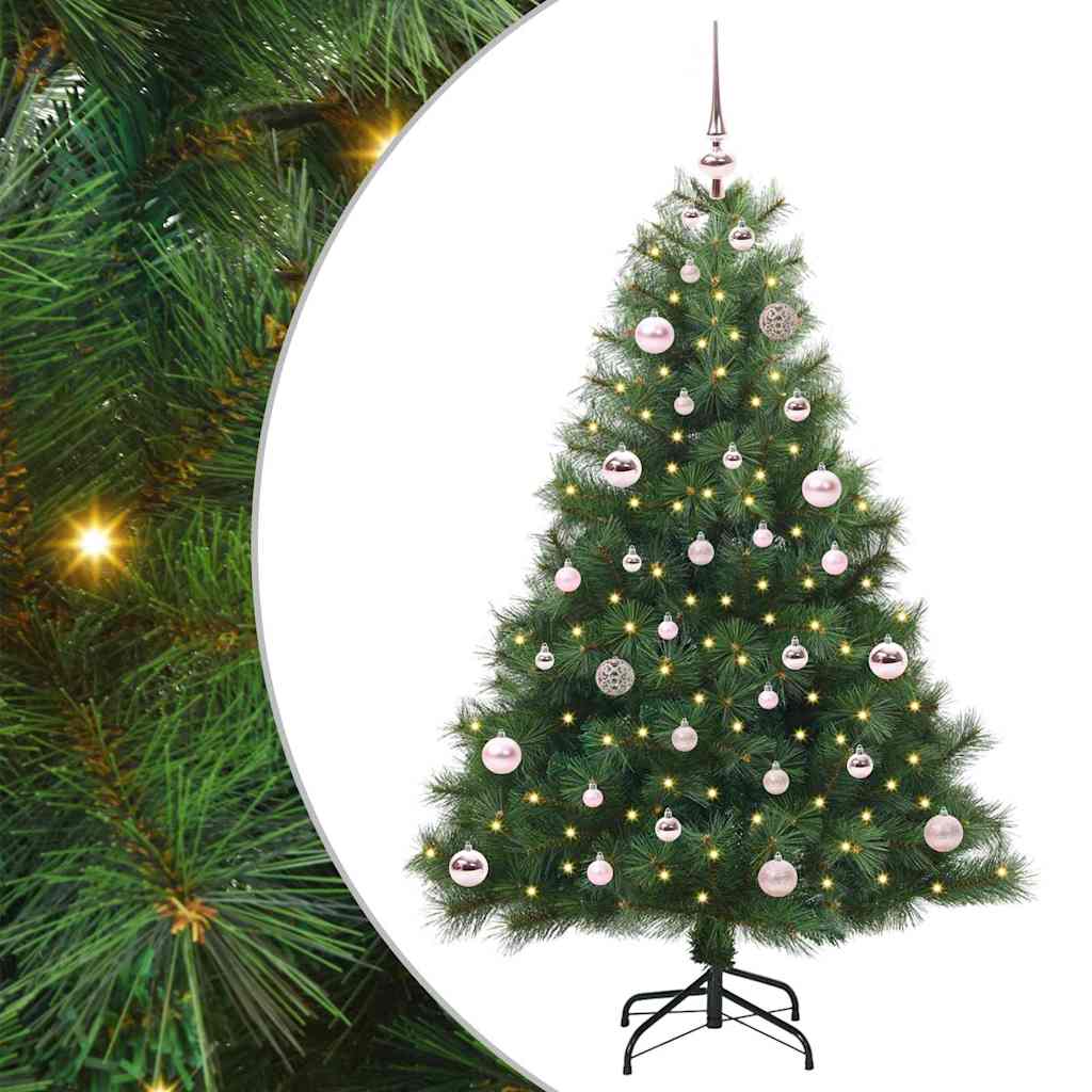 vidaXL Kunstkerstboom met 150 LED met standaard Groen 120 cm PE en PVC