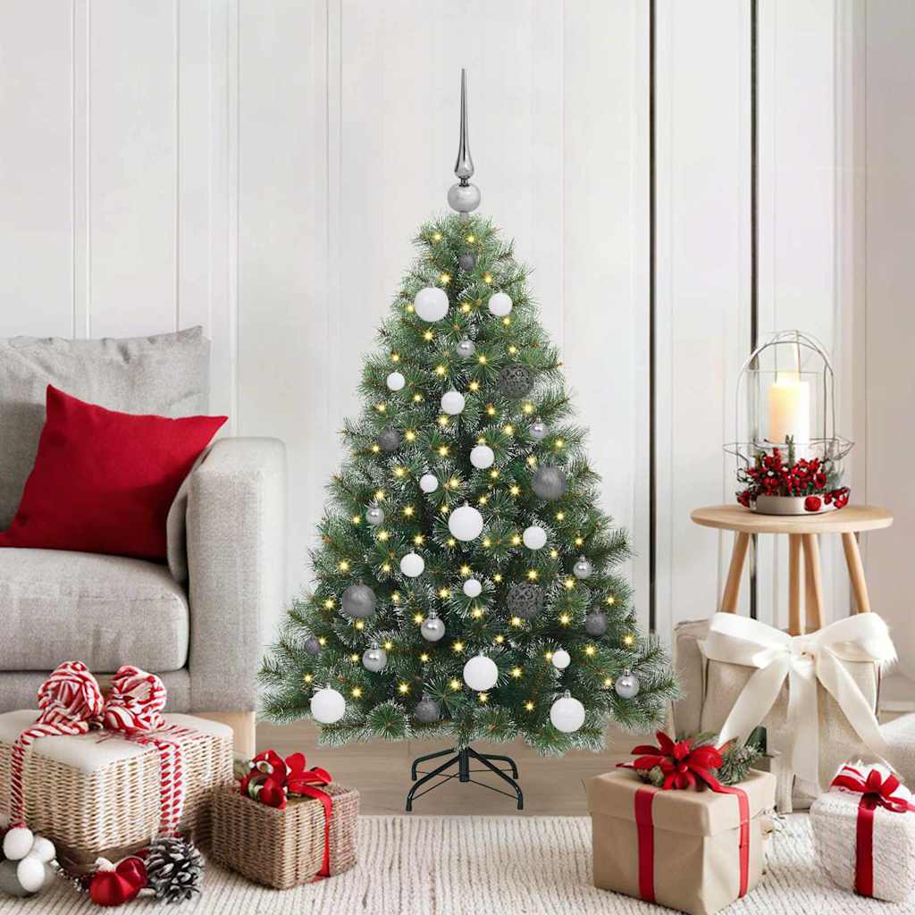 vidaXL Kunstkerstboom met 150 LED met standaard Groen 120 cm PE en PVC
