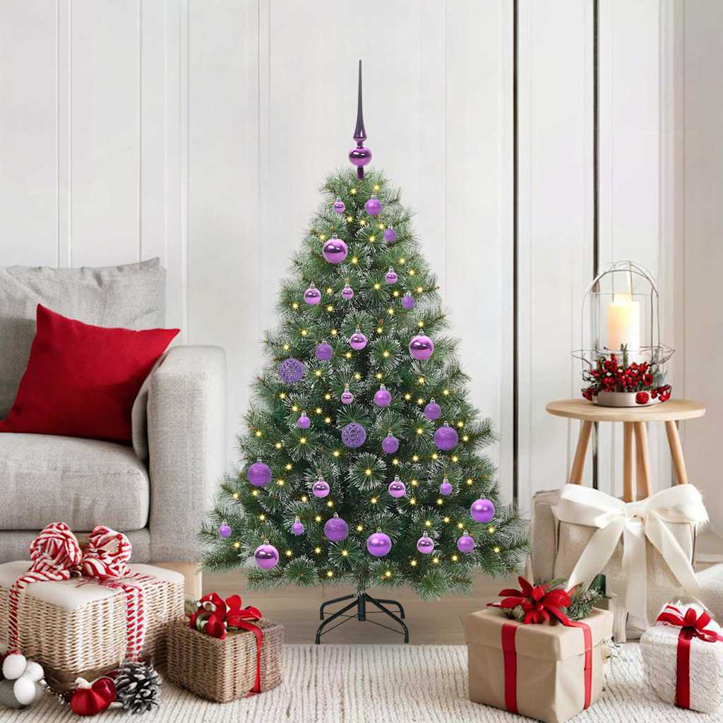 vidaXL Kunstkerstboom met 150 LED met standaard Groen 120 cm PE en PVC