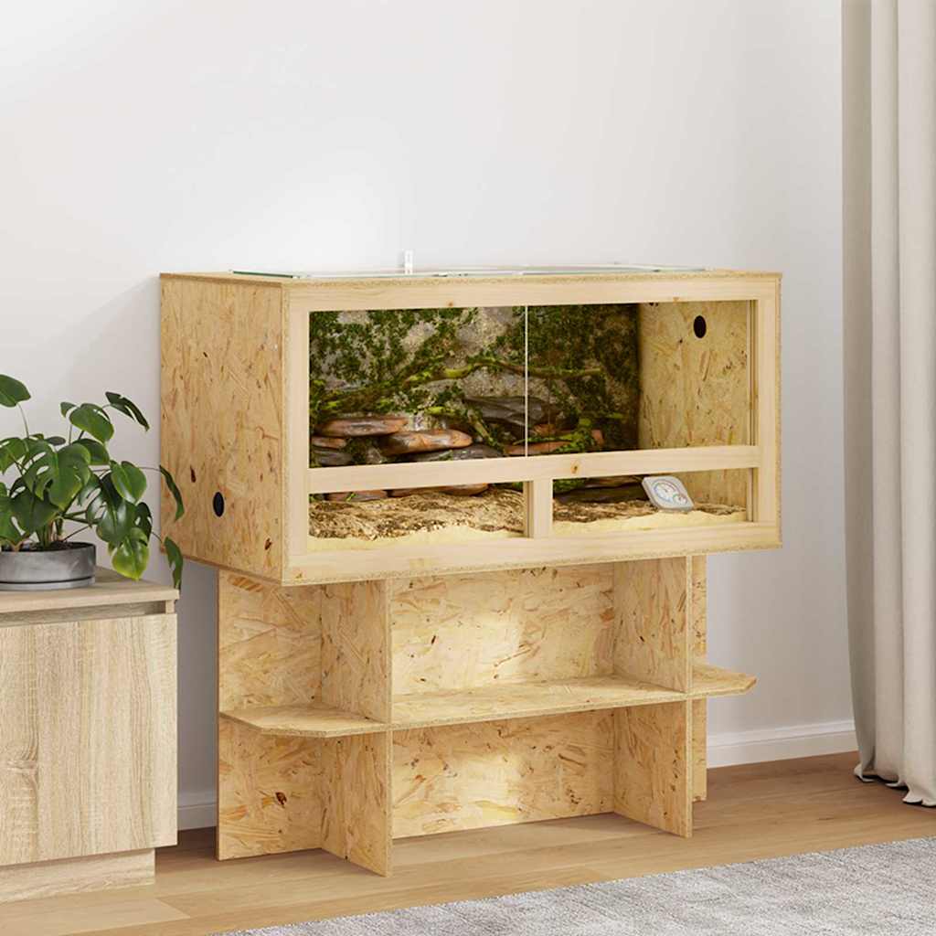 vidaXL Terrarium Bruin 100 x 50 x 100 cm OSB
