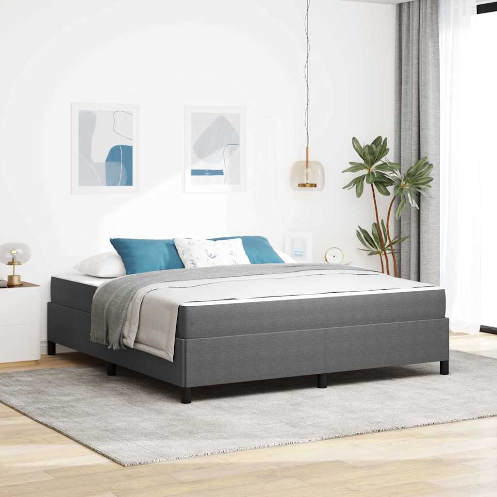 vidaXL Bedframe Lichtgrijs 80 x 200 cm Katoenen stof