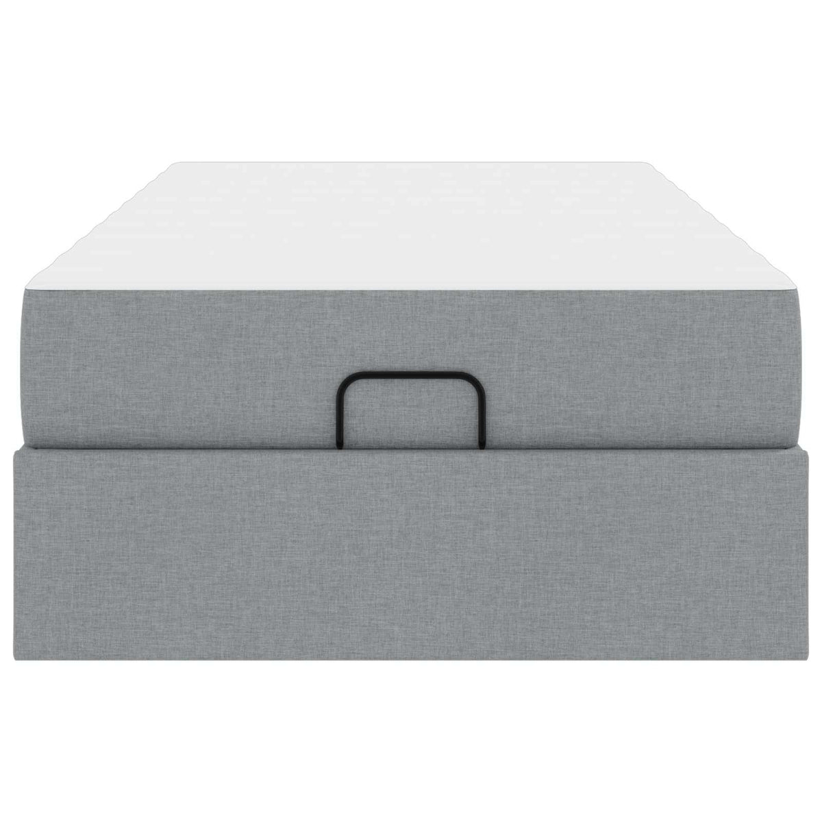 vidaXL Bedframe met matras Lichtgrijs 80 x 200 cm Stof