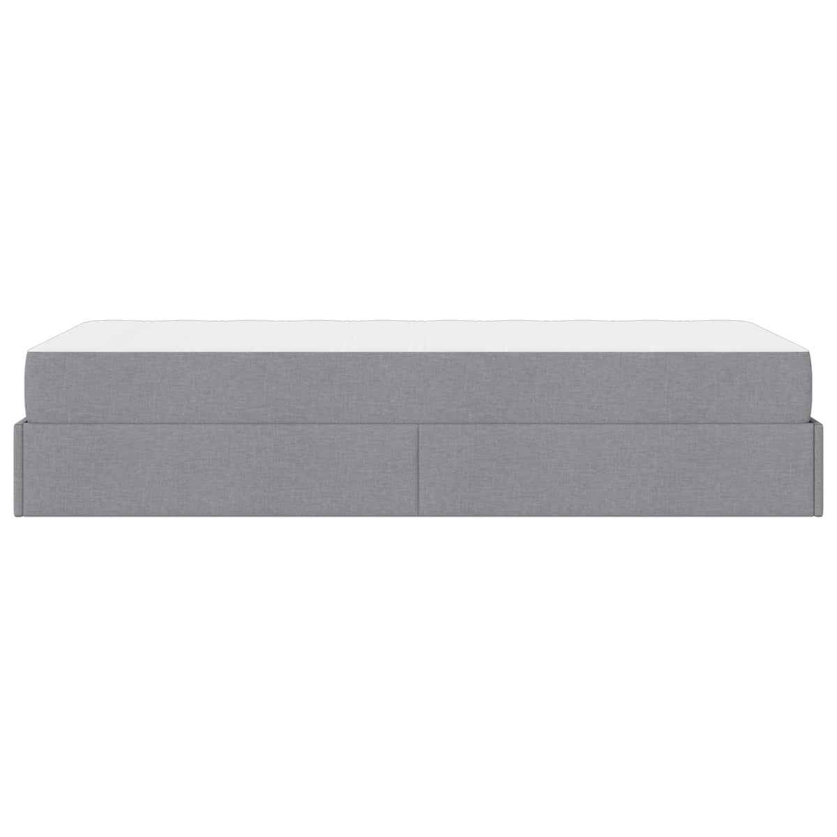 vidaXL Bedframe met matras Lichtgrijs 80 x 200 cm Stof