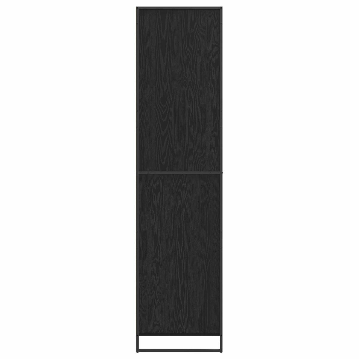 vidaXL Warderobe 2 pcs Zwart Eiken 50 x 50 x 200 cm Bewerkt hout
