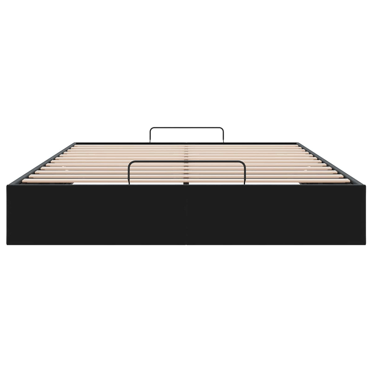vidaXL Ottoman Bedframe Zwart 153 x 203 cm Fluweel