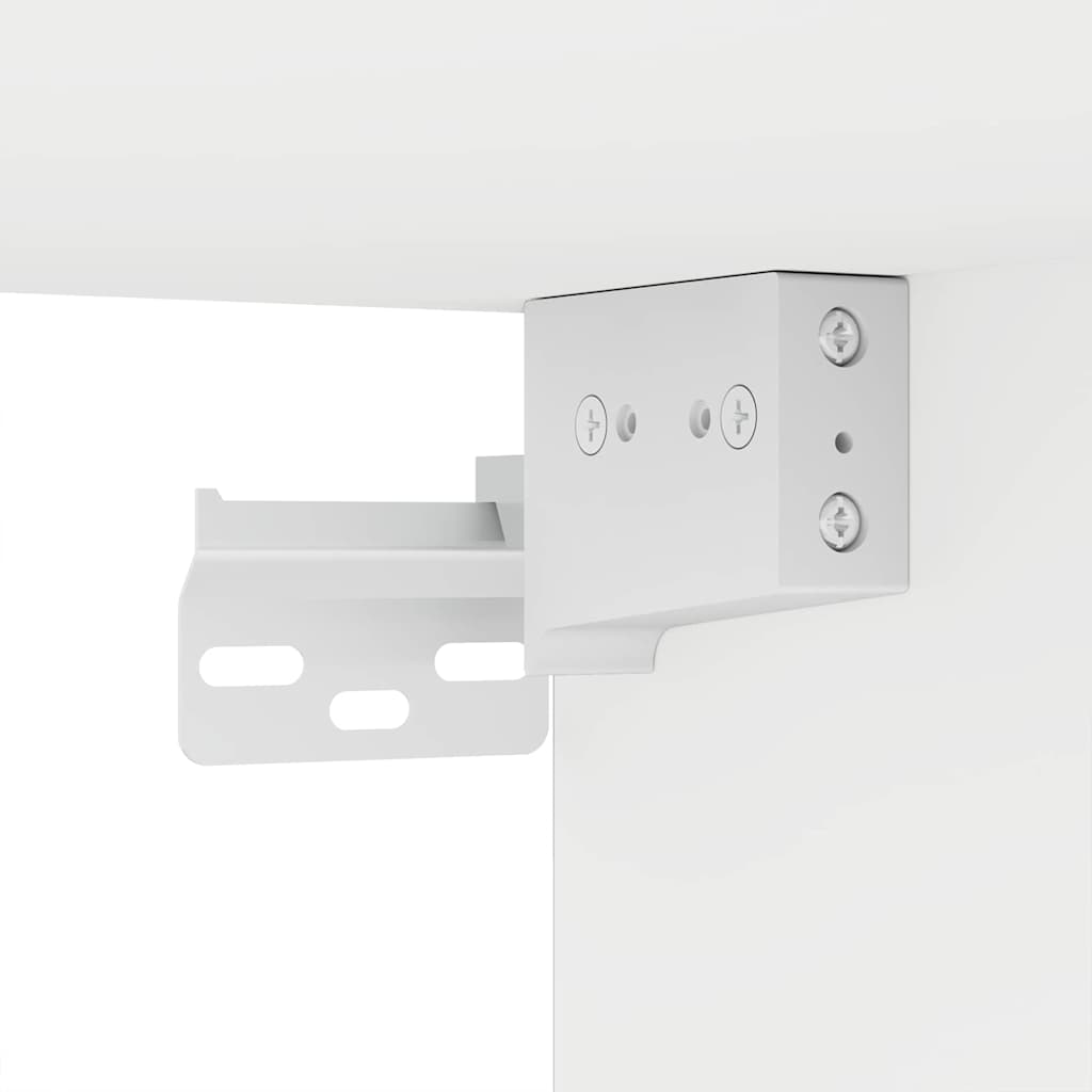 vidaXL Badkamermeubelset met lade met plank 4 pcs Wit Bewerkt hout