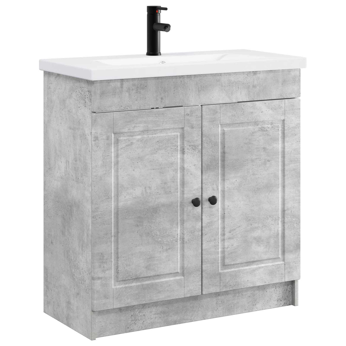 vidaXL Badkamermeubelset Wit 56 x 37,5 x 81 cm Bewerkt hout