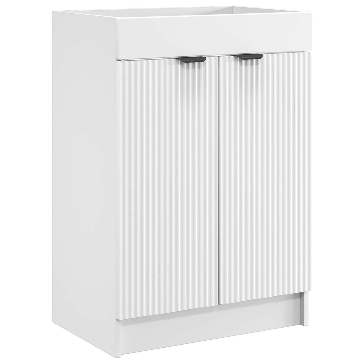 vidaXL Badkamermeubelset Wit 56 x 37,5 x 81 cm Bewerkt hout