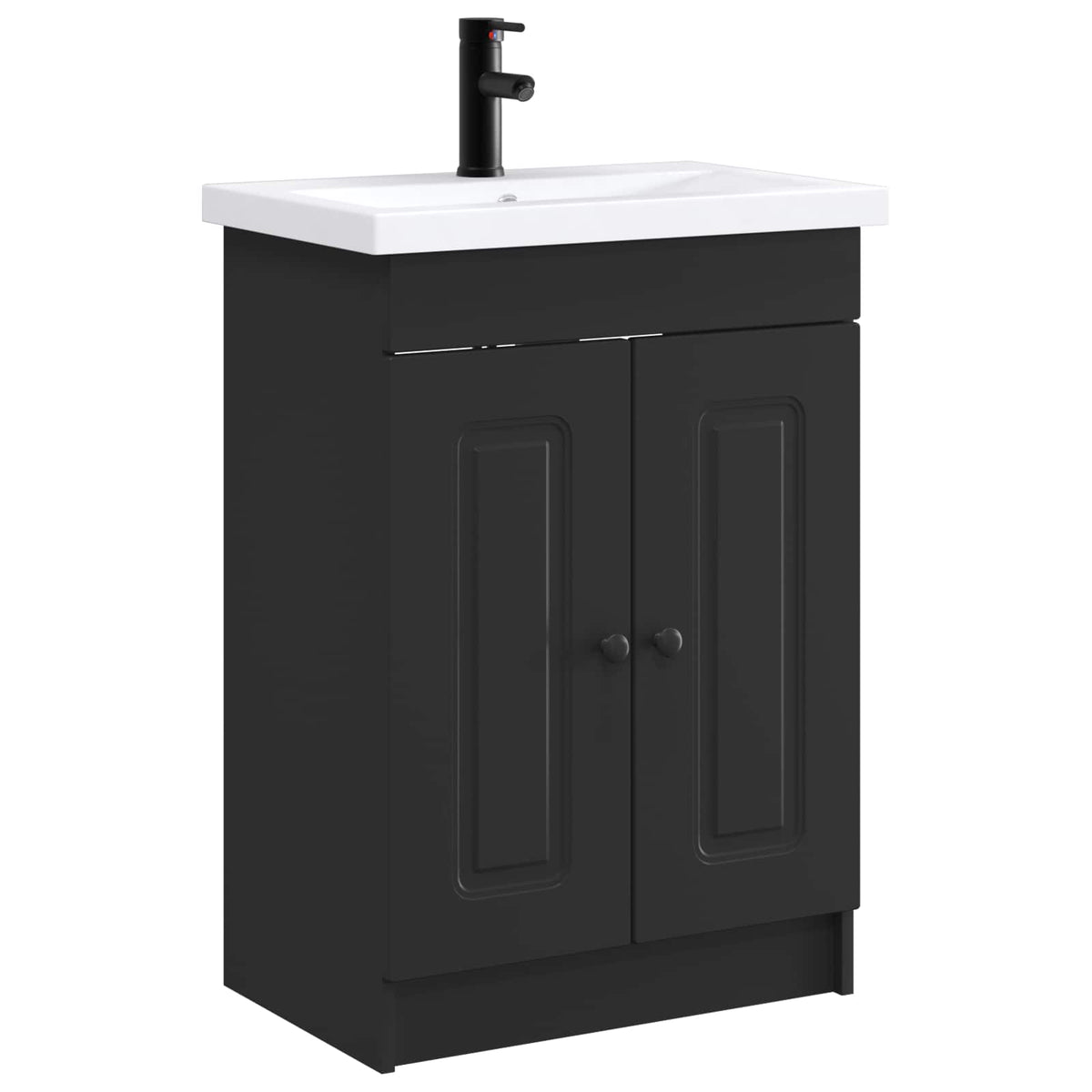 vidaXL Badkamermeubelset Wit 56 x 37,5 x 81 cm Bewerkt hout