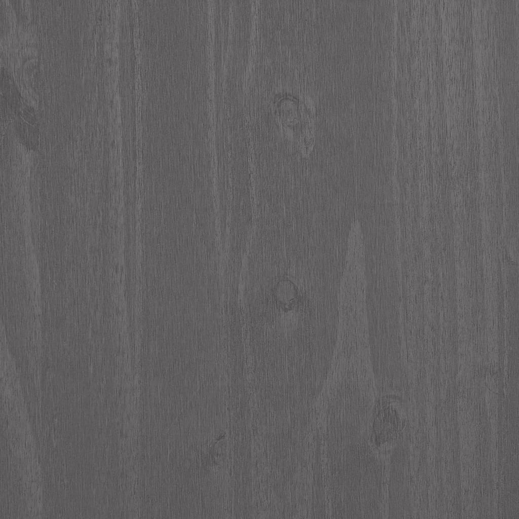 vidaXL Dressoir HAMAR 79x40x103,5 cm massief grenenhout lichtgrijs - Aashly