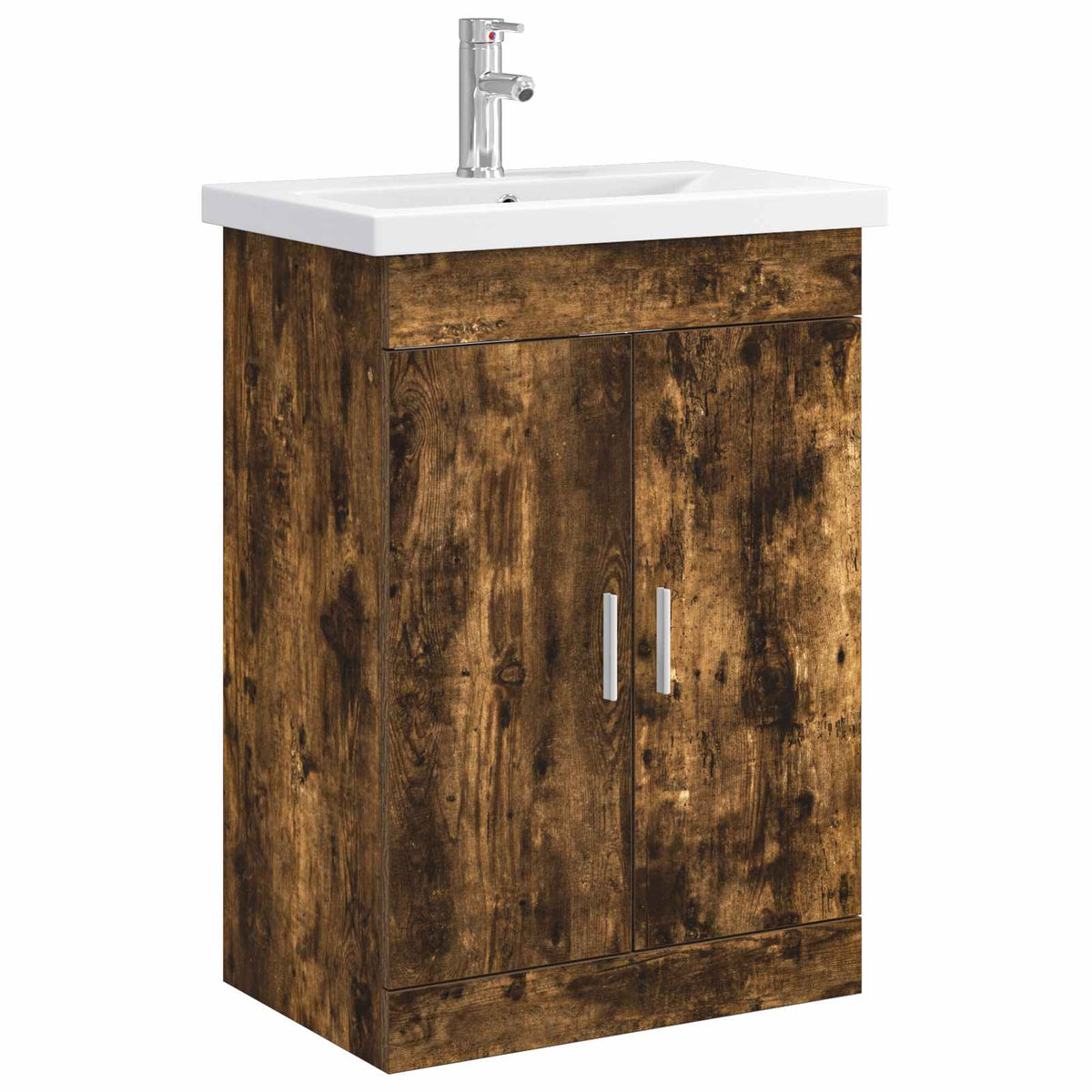 vidaXL Badkamermeubelset Wit 61 x 40 x 84,5 cm Bewerkt hout