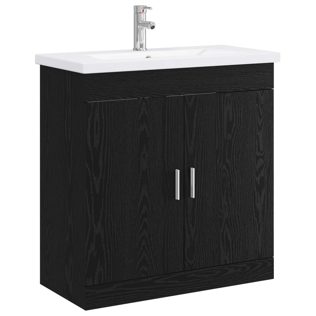 vidaXL Badkamermeubelset Wit 61 x 40 x 84,5 cm Bewerkt hout