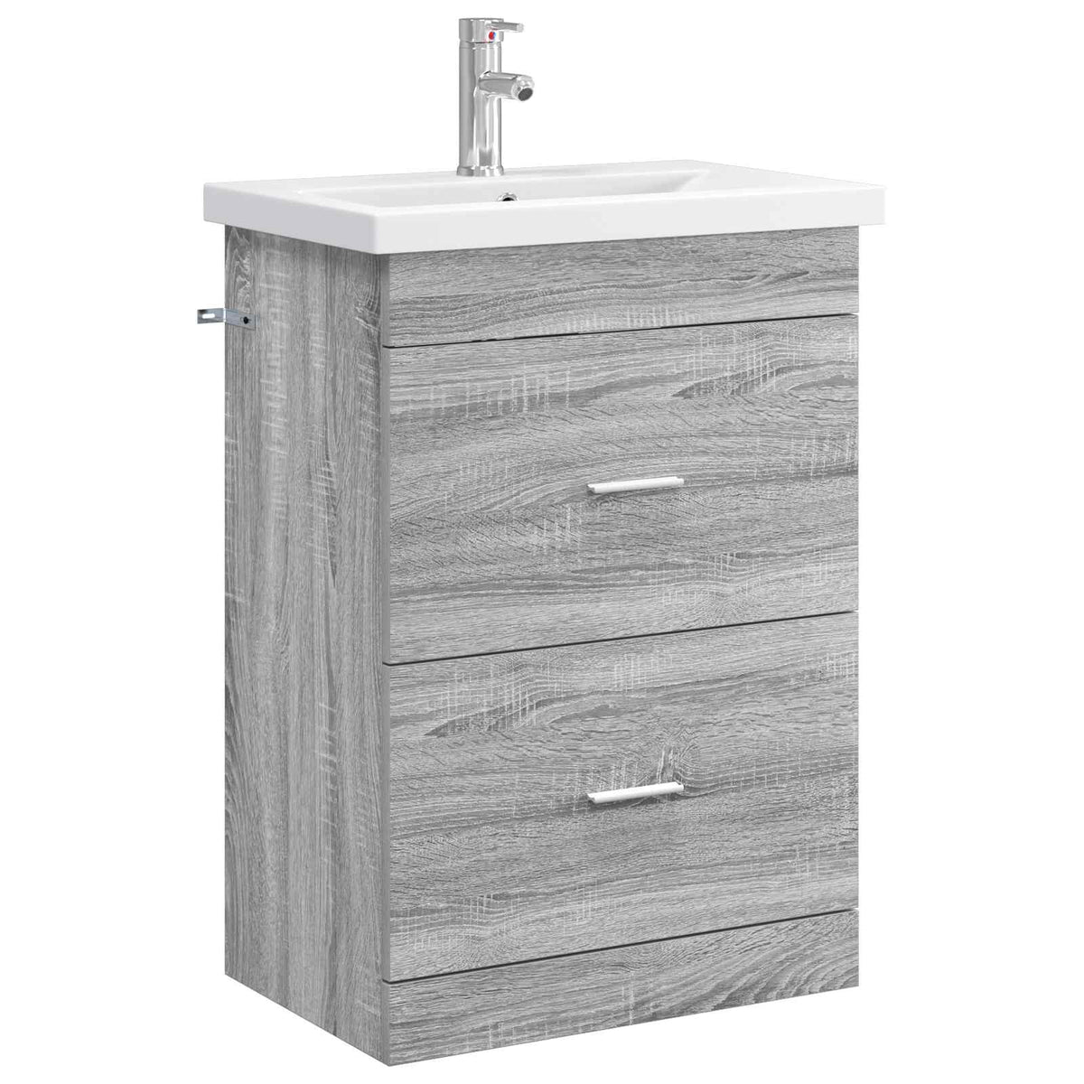 vidaXL Badkamermeubelset Wit 61 x 40 x 84,5 cm Bewerkt hout