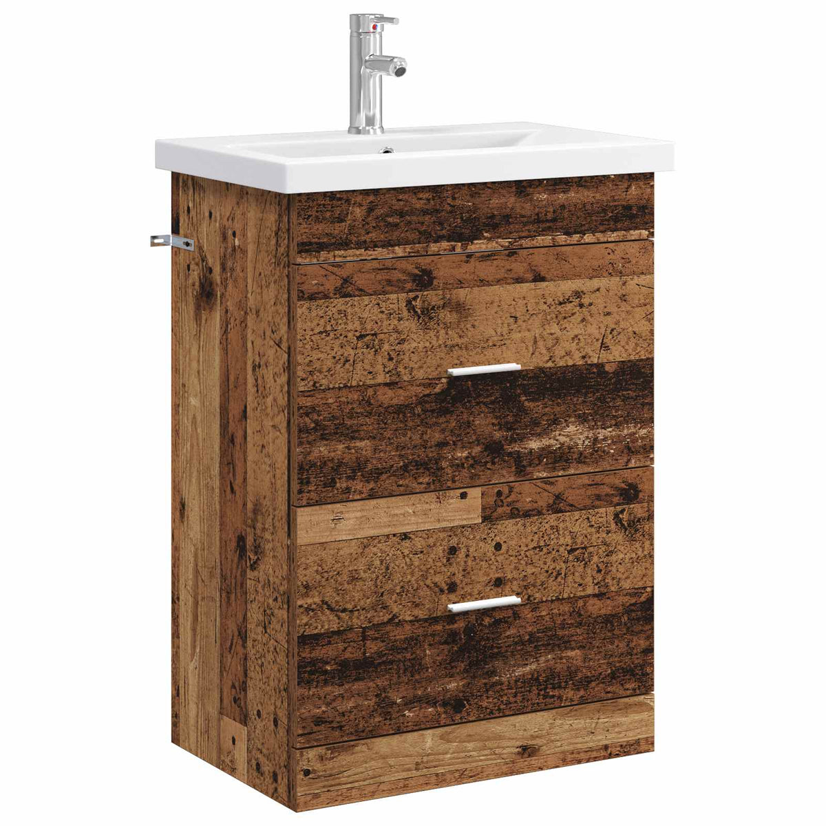 vidaXL Badkamermeubelset Wit 61 x 40 x 84,5 cm Bewerkt hout