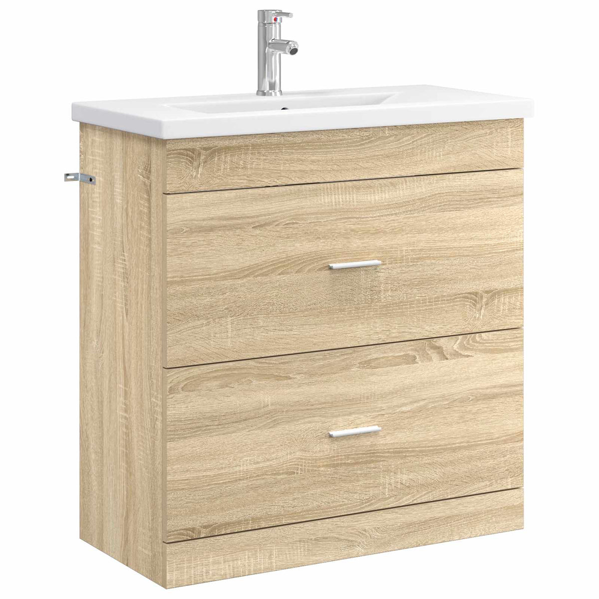 vidaXL Badkamermeubelset Wit 61 x 40 x 84,5 cm Bewerkt hout