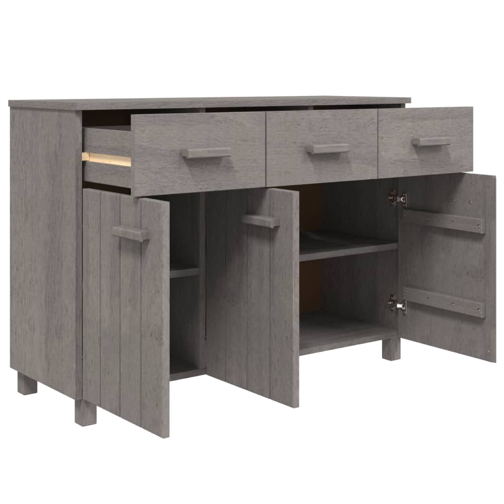 vidaXL Sideboard HAMAR 113x40x80 cm Solid Pine White