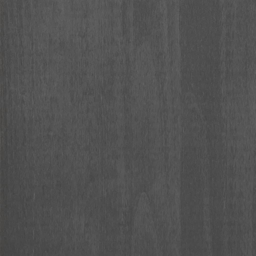 vidaXL Dressoir HAMAR 113x40x80 cm massief grenenhout donkergrijs - Aashly