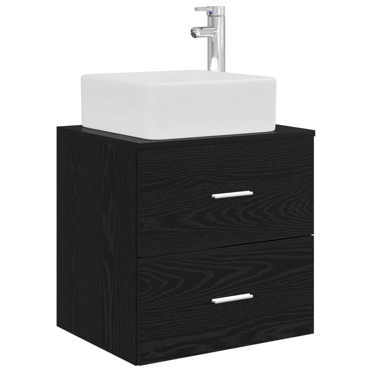 vidaXL Badkamerkastenset 3 st Wit 53 x 34,5 x 63 cm Bewerkt hout
