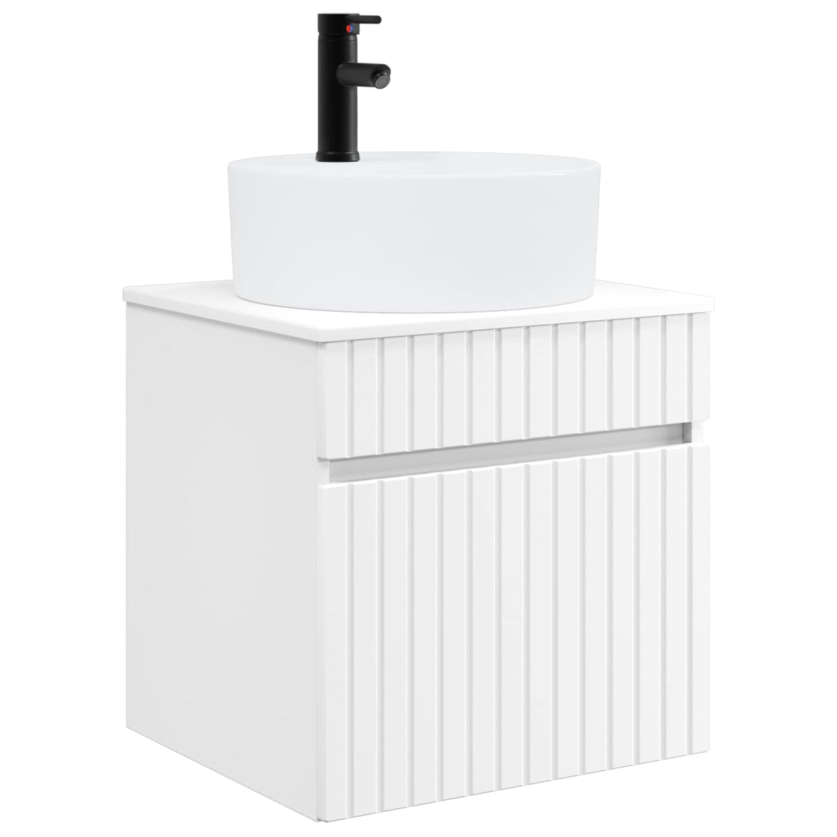 vidaXL Badkamerkastenset 5 pcs Wit 53 x 15,5 x 70 cm Bewerkt hout